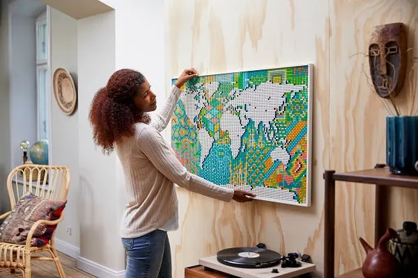 لگو نقشه جهان Lego Art World Map